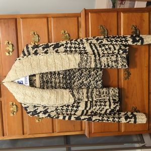 Free People houndstooth sweater jacket in size Medium